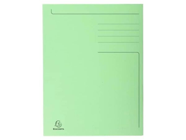 Cartelline a 3 lembi Forever© 24,5x35 cm verde conf. 50 pezzi - 449013E