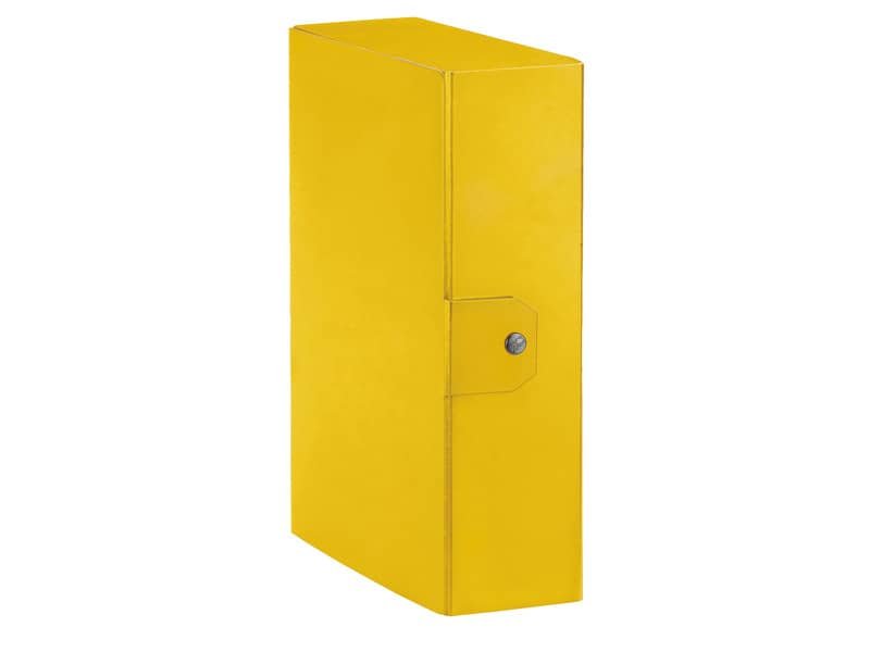 Cartella portaprogetti Esselte C90 DELSO ORDER dorso 10 cm presspan lucido giallo 25×35 cm  – 390390090