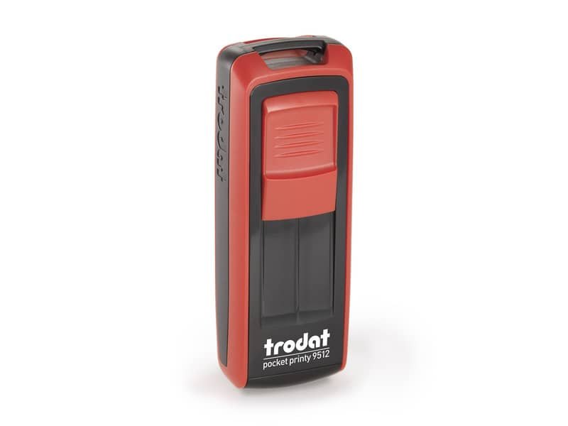Timbri autoinchiostranti tascabili Trodat Pocket Printy 9512 47×18 mm nero/rosso – 149168