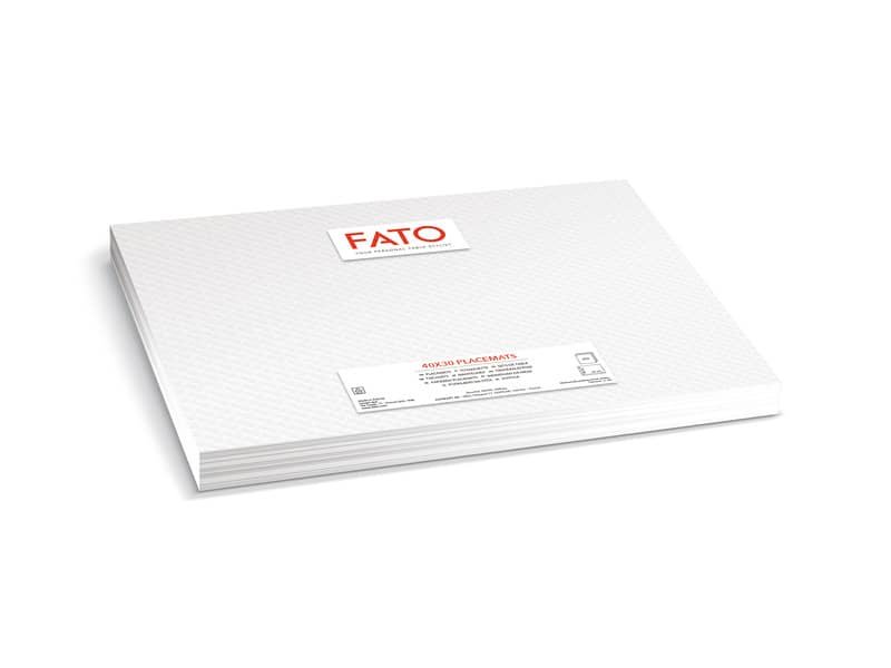 Tovagliette Fato in fibra rigenerata 30×40 cm bianco Conf. 480 pezzi – 84016101
