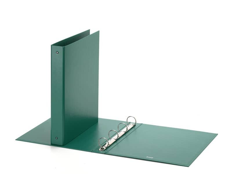 Raccoglitore FAVORIT Europa 22×30 cm 4 anelli tondi  30 mm – dorso 4 cm verde 400051150