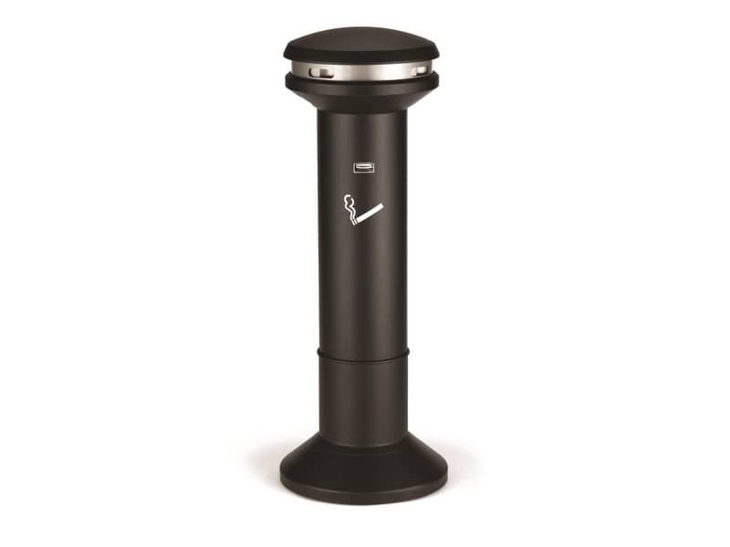 Posacenere a colonna Rubbermaid Infinity? Ultra nero H 105 cm –  40 cm FG9W3400BLA
