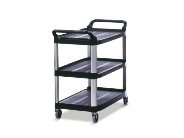 Carrello aperto X-tra? Utility Cart Rubbermaid 3 ripiani 103.2 x 50.8 x 96 cm nero - 1814566