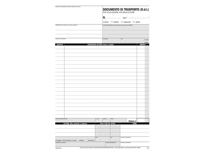 Blocco DDT autoricalcanti flex data ufficio A4 33×3 copie autoricalcanti DU1687CD330
