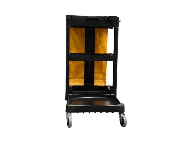 Carrello per pulizie Janitor Rubbermaid nero – ruote 2 fisse 2 mobili 116,8×55,2×97,5 cm – 1805985