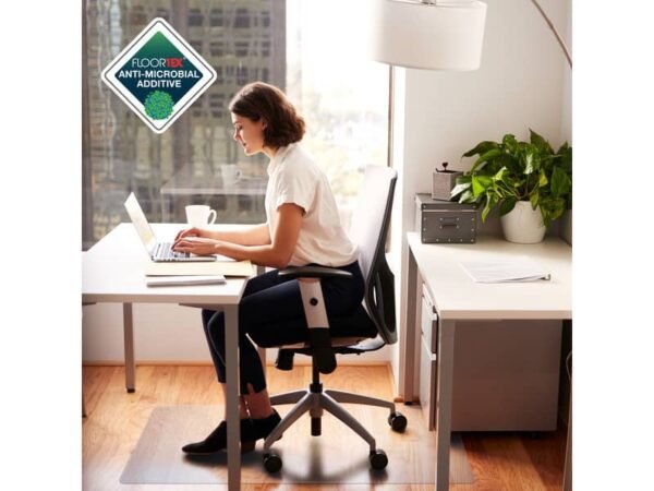 Tappeto protettivo anti-microbico Floortex CLEARTEX© AdvantageMat 120 x 90 cm Semi-trasparente FRAB129020EV