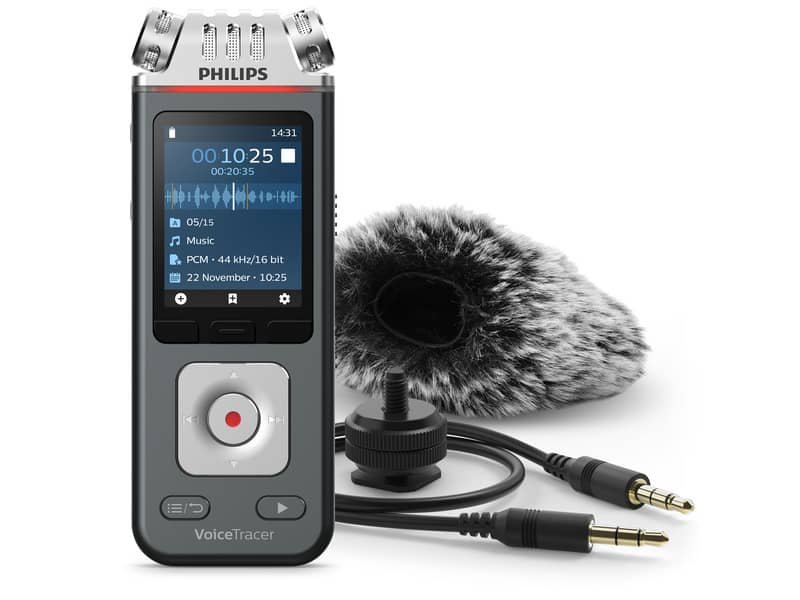 Registratore vocale digitale PHILIPS VoiceTracer 7110 antracite DVT7110