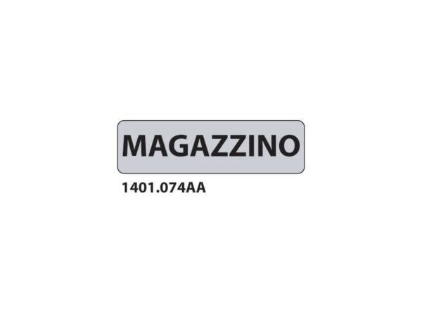 Cartello adesivo per interni ''Magazzino'' Dixon Industries 17x4,5 cm Conf. 15 pezzi - 1401.074AA