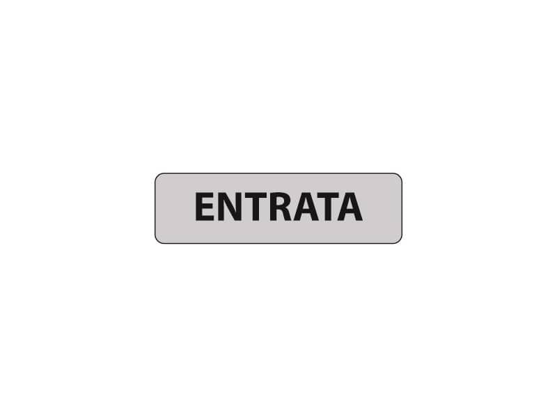 Cartello adesivo per interni ”Entrata” Dixon Industries 17×4,5 cm Conf. 15 pezzi – 1401.000AA