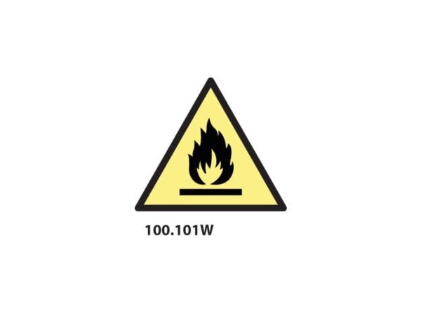 Cartello di pericolo ''Pericolo materiale infiammabile'' Dixon Industries 21x21 cm - 100.101W