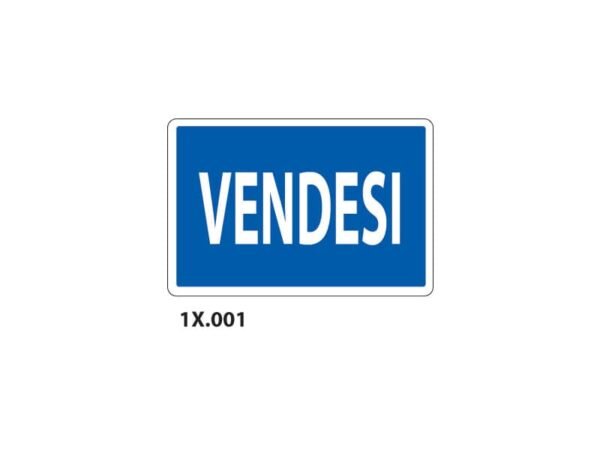 Cartello informativo ''Vendesi'' Dixon Industries 20x30 cm - 1X.0001