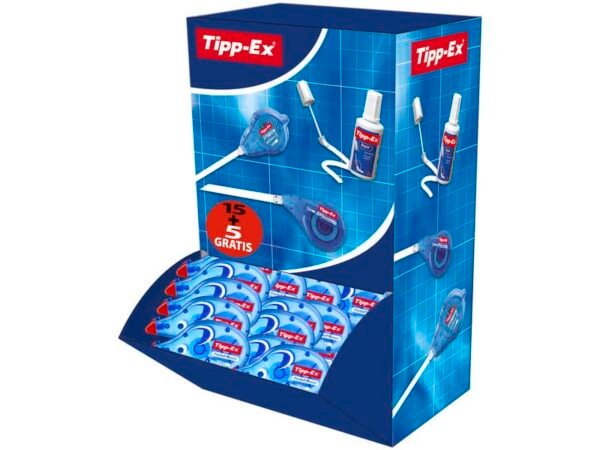 Correttori a nastro TIPP-EX Pocket Mouse 4.2 mm x 10 m Value Pack da 15 + 5 omaggio - 935587