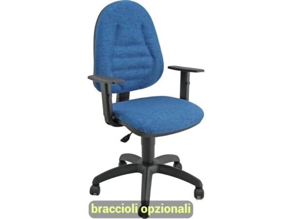 Sedia operativa girevole Unisit Metis MTPRO Eco Smart - rivestimento Eco blu - MTPRO/EB