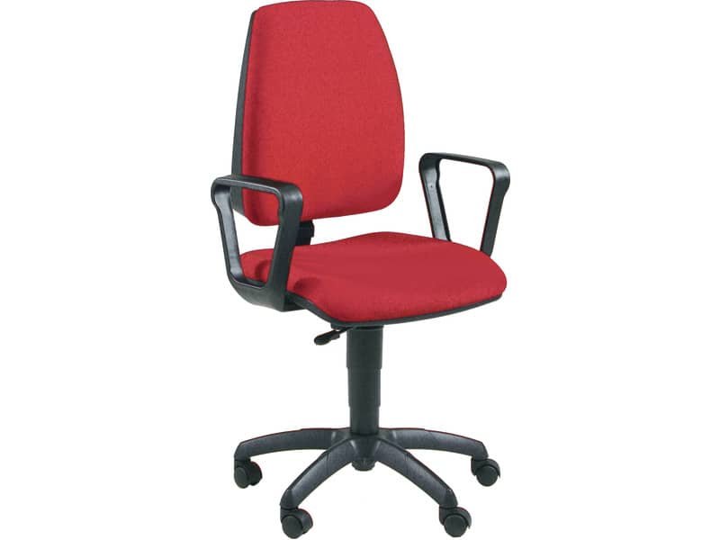 Sedia operativa girevole Unisit Jupiter JUBR Eco smart – rivestimento ignifugo bordeaux – con braccioli – JUBR/ID
