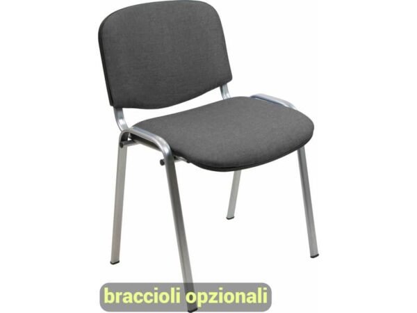 Sedia visitatore 4 gambe Unisit Dado D5G accia...