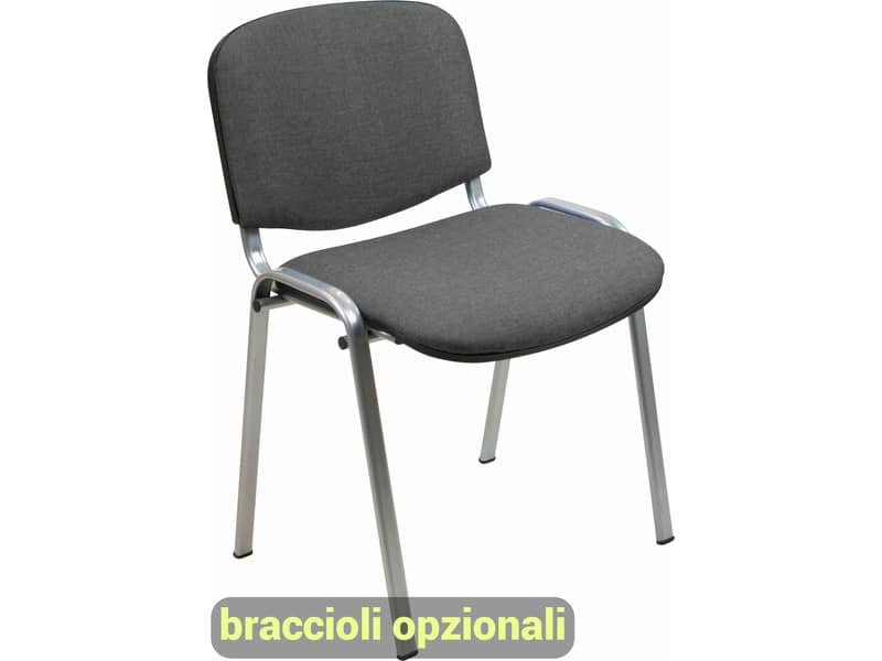 Sedia visitatore 4 gambe Unisit Dado D5G accia…