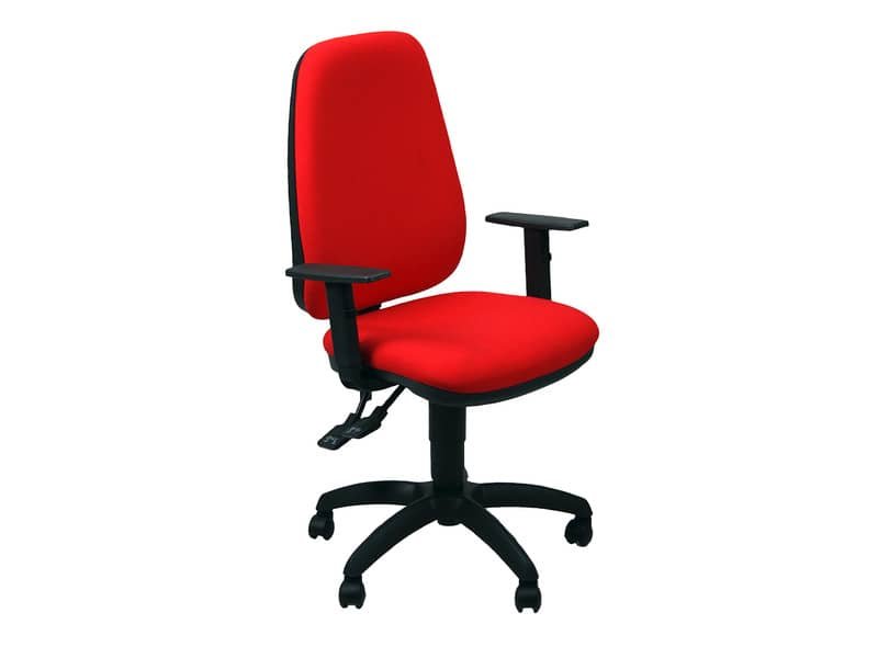 Sedia operativa girevole Unisit Teti TETE Eco Smart – rivestimento ignifugo rosso – con braccioli – TETE/IR