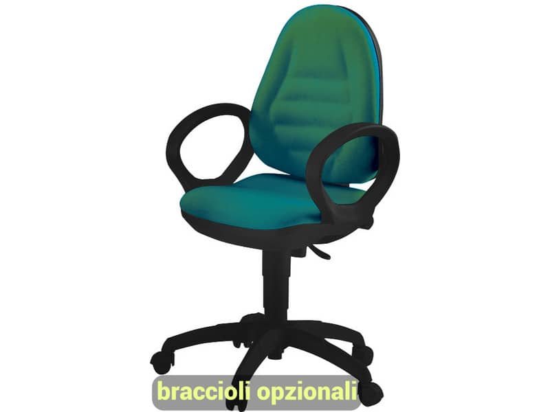 Sedia operativa girevole Unisit Metis MTA Eco Smart – rivestimento Eco verde -MTAS/EV