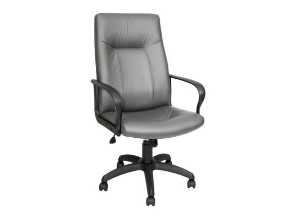 Poltrona direzionale girevole Unisit Eridanus ERP Eco Smart schienale alto - rivestimento ecopelle grigio -ERP/KG
