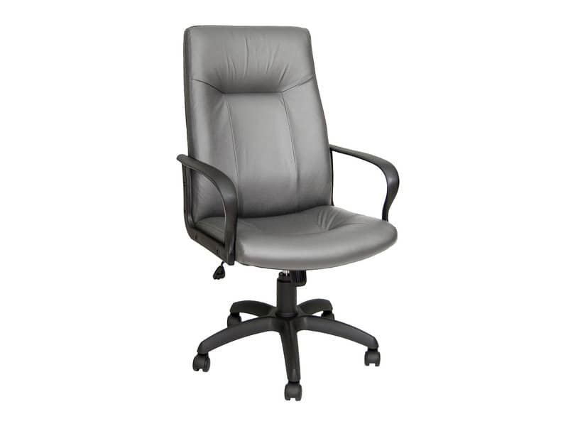 Poltrona direzionale girevole Unisit Eridanus ERP Eco Smart schienale alto – rivestimento ecopelle grigio -ERP/KG