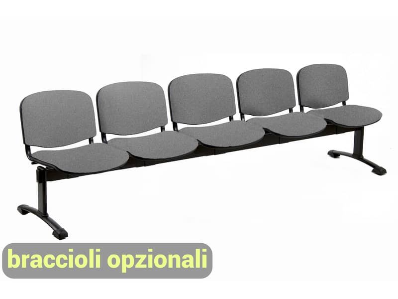 Panca 5 posti attesa Unisit Dado D55P – rivest…