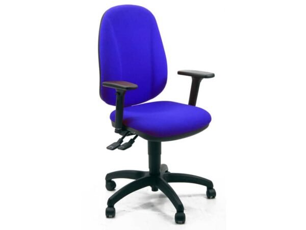 Sedia operativa girevole Unisit Giano GIGI Eco Smart rivestimento PPL blu braccioli inclusi - GIGI/BR3D/EB