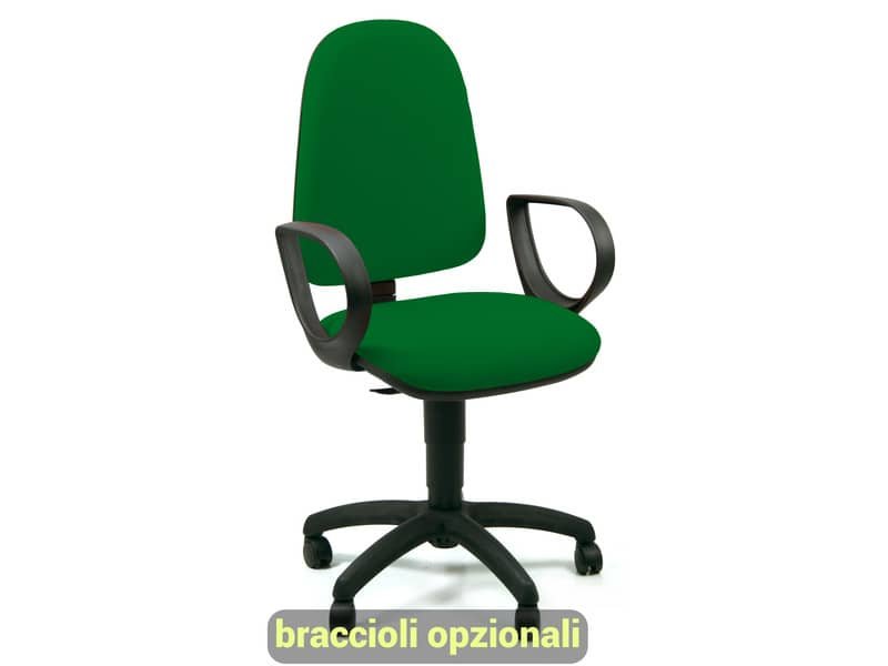 Sedia operativa girevole Unisit Jupiter JUSB/SB Eco smart – rivestimento Eco verde – JUSB/SB/EV