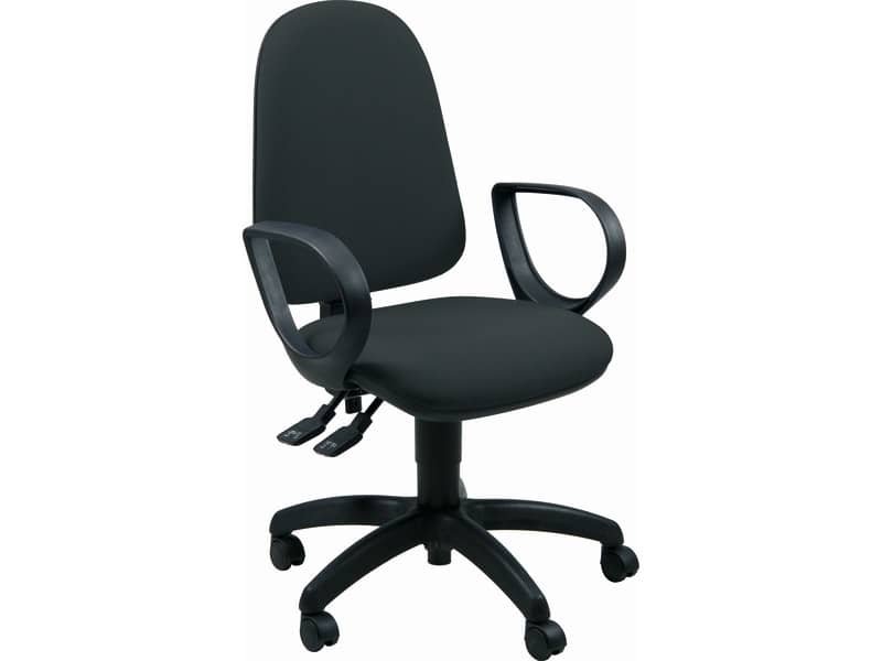 Sedia operativa girevole Unisit Jupiter JUYG Eco smart rivestimento Eco nero – con braccioli – JUYG/BRJ/EN