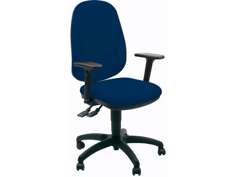 Sedia operativa girevole Unisit Giano GIGI Eco Smart rivestimento ignifugo blu braccioli inclusi – GIGI/BR3D/IB