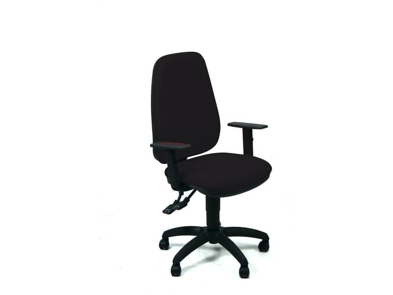 Sedia operativa girevole Unisit Teti TETE Eco Smart – rivestimento ignifugo nero – con braccioli – TETE/IN