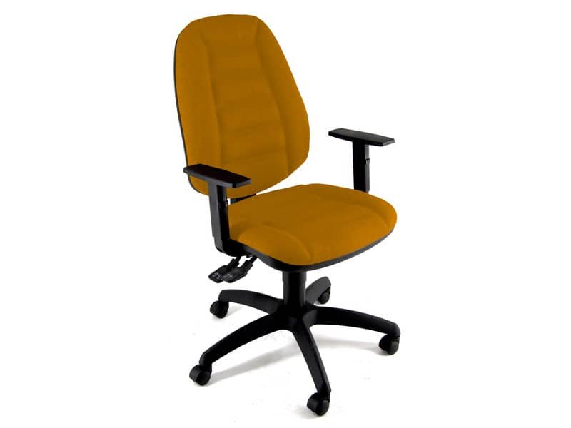 Sedia operativa girevole Unisit Cerere CRSY Eco Smart – rivestimento Eco – arancione – CRSY/EA