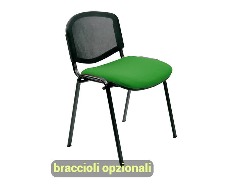 Sedia visitatore 4 gambe Unisit Dado D5N schie…