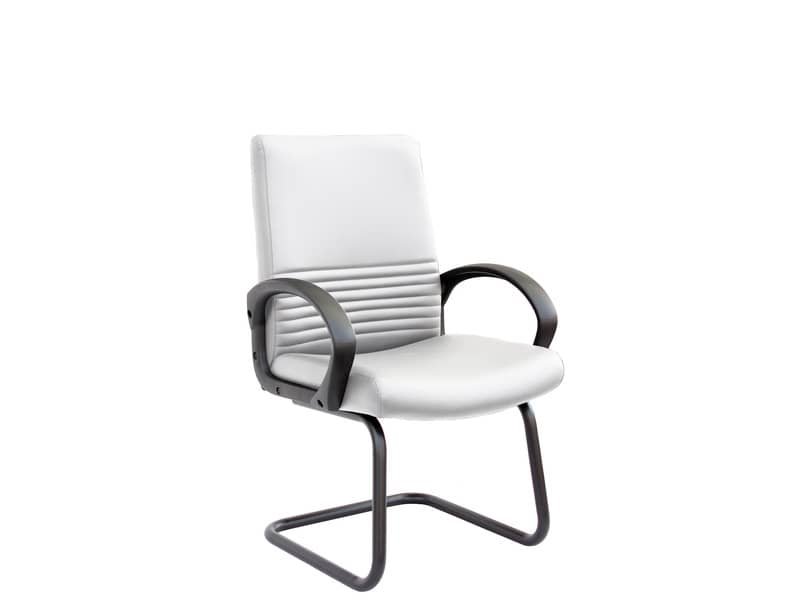 Sedia direzionale Unisit Chorus CHV interlocutore Eco Smart ecopelle bianco – CHV/KQ
