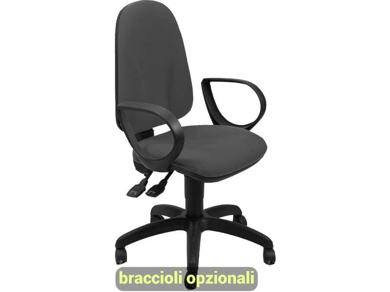 Sedia operativa girevole Unisit Team TMSY Eco smart – schiuma sagomata – rivestimento ignifugo grigio -TMSY/IT