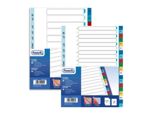 Divisore intercalare alfanumerico Favorit 1-12 400132468