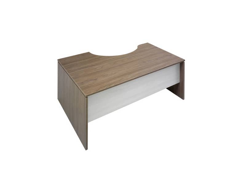 Scrivania informatica Frensy Florence semipenisola a destra 180x100x72 cm fianchi a pannello – olmo – UFL18DX