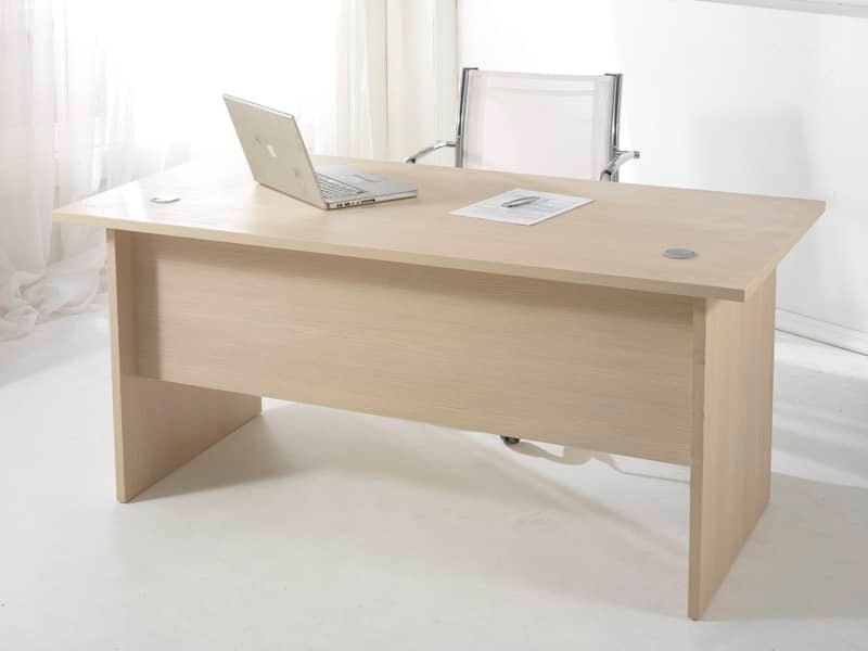 Scrivania Frensy Larix 140x80x72 cm fianchi a pannello larice ULALS140