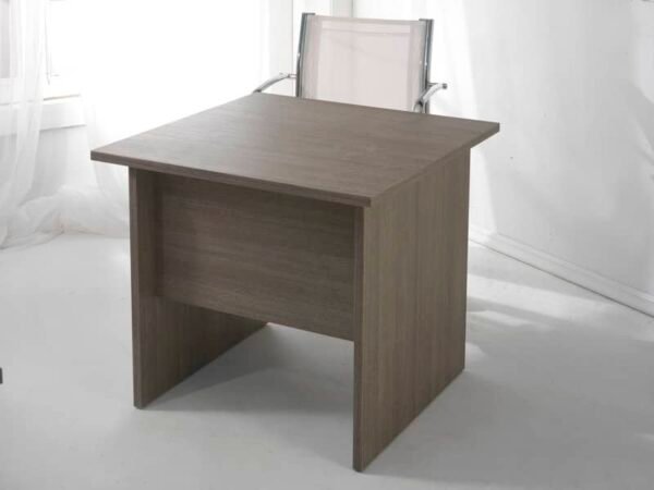 Scrivania Frensy Larix 80x80x72 cm fianchi a pannello rovere grigio ULAGS80
