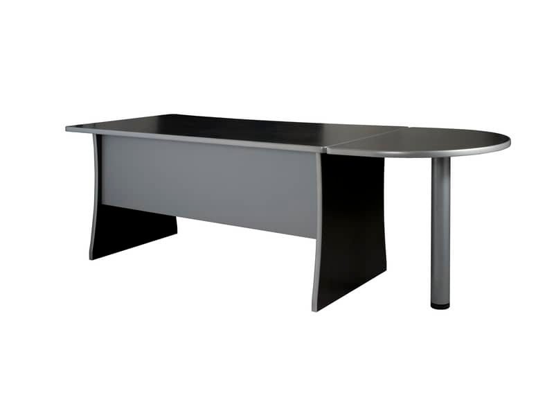 Penisola con gamba metallica Frensy Spirt 80x60x72 cm weng‚ USPWP80