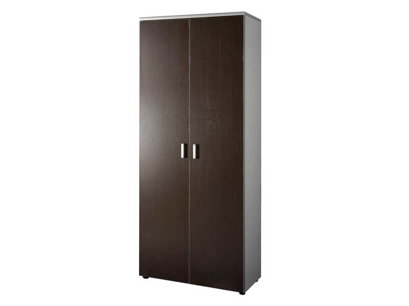 Mobile alto a giorno Frensy Spirit 3 ripiani doppia larghezza 90x45x210 cm top weng‚ – struttura grigio – USPWM210
