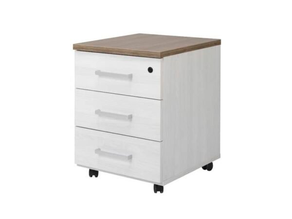 Cassettiera 3 cassetti Frensy Florence 44x52x63 cm top olmo - struttura frassino chiaro - UFLC3C