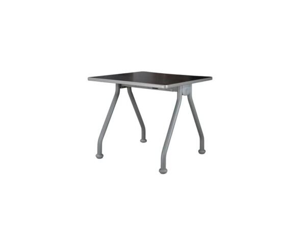 Scrivania con gambe metalliche Frensy Spirit 80x80x72 cm weng‚ USPWSM80