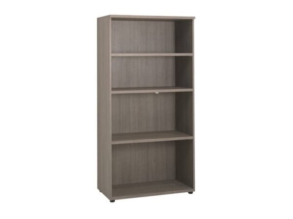 Mobile alto a giorno Frensy Larix 3 ripiani doppia larghezza 90x45x180 cm rovere grigio - ULAGM18