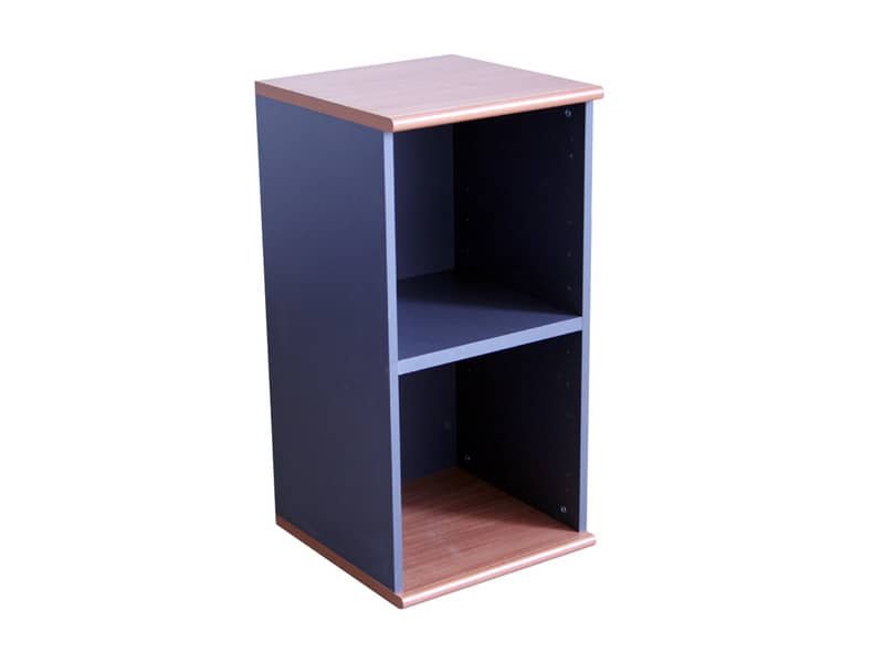 Mobile basso a giorno Frensy Venice 1 ripiano 45x45x90 cm Ciliegio/Antracite UVEM94