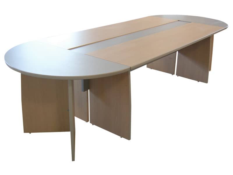 Tavolo riunioni Frensy EMOTION 310x110x72 cm rovere/argento UEMTR31