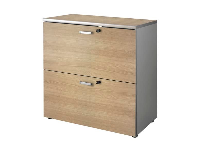 Mobile portacartelle Frensy Spirit 90x45x90 cm rovere USPRMPC
