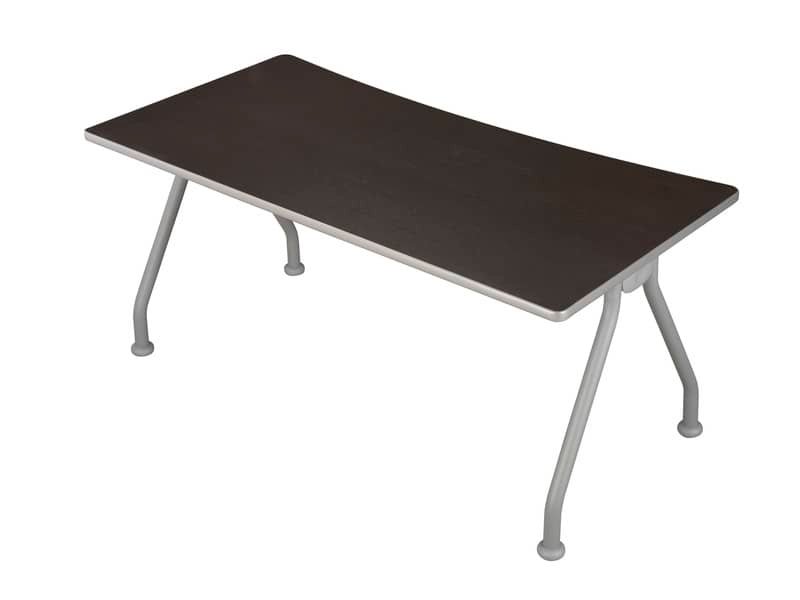 Scrivania con gambe metalliche Frensy Spirit 180x80x72 cm weng‚ USPWSM18