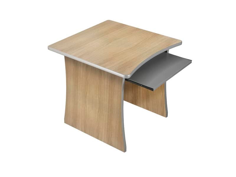 Scrivania Frensy Spirit 80x80x72 cm fianchi a pannello rovere USPRS80