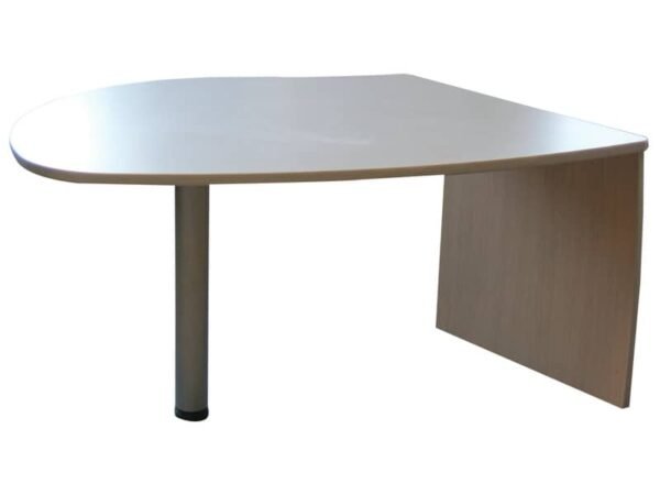 Penisola con gamba metallica Frensy EMOTION 120x100x72 cm argento UEMP12