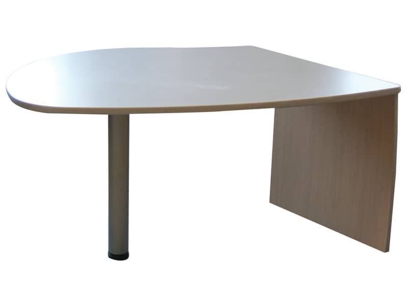 Penisola con gamba metallica Frensy EMOTION 120x100x72 cm argento UEMP12